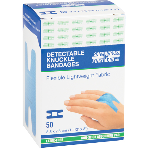 Bandages, Jointures, 3", Tissu d&eacute;tectable, St&eacute;rile Chandler Sales