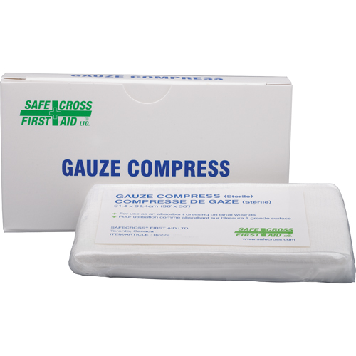 Gauze Compress, Pad, 36" L x 36" W, Sterile, Medical Device Class 1 Chandler Sales