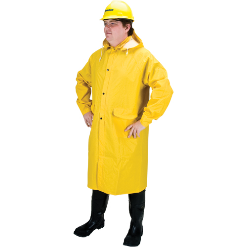 RZ200 Long Rain Coat, Polyester, Small, Yellow Chandler Sales