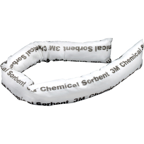 Chemical Sorbent Mini-Boom, Chemical, 4' L x 3" W, 12 gal. Absorbancy, 12 /Pack Chandler Sales