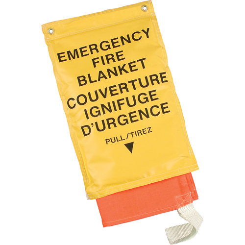 Emergency Fire Blankets, Fibreglass, 72"L x 72"W Chandler Sales