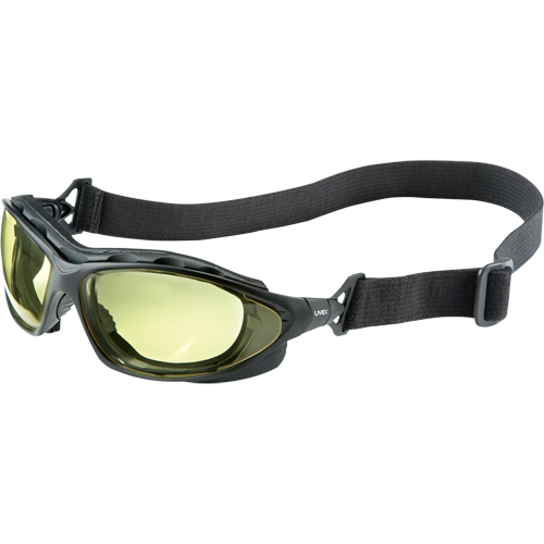 Uvex HydroShield&reg; Seismic&reg; Safety Goggles, Amber Lens, Anti-Fog/Anti-Scratch, Closed Vent Chandler Sales