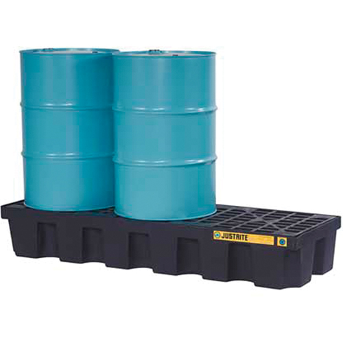 EcoPolyBlend Spill Control Pallets - Without Drain, 75 US gal. Spill Capacity, 73" x 25" x 11.6" Chandler Sales