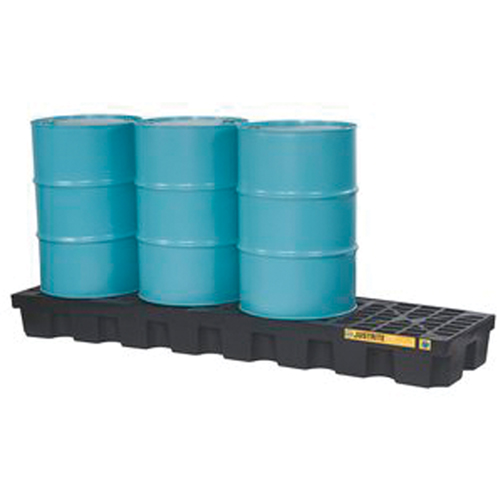 EcoPolyBlend Spill Control Pallets - Without Drain, 75 US gal. Spill Capacity, 97" x 25" x 9" Chandler Sales