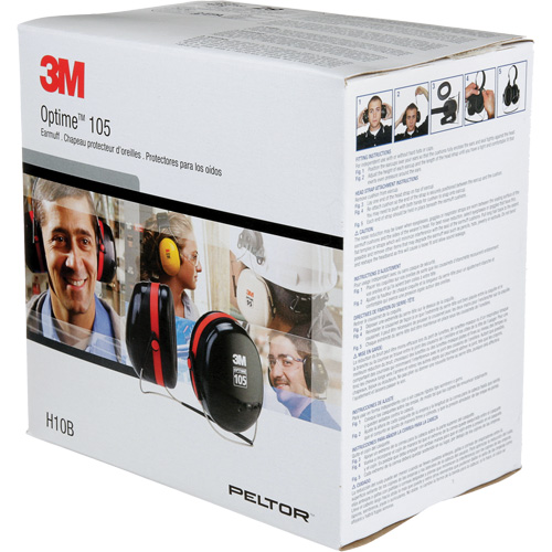 Serres-t&ecirc;tes de s&eacute;rie Peltor Optime 105, Cordon cervical, 29 NRR dB Chandler Sales
