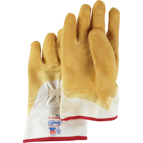 Gants enduits Nitty Gritty, 10/Grand, R&ecirc;vetement Latex de caoutchouc, Enveloppe en Coton Chandler Sales