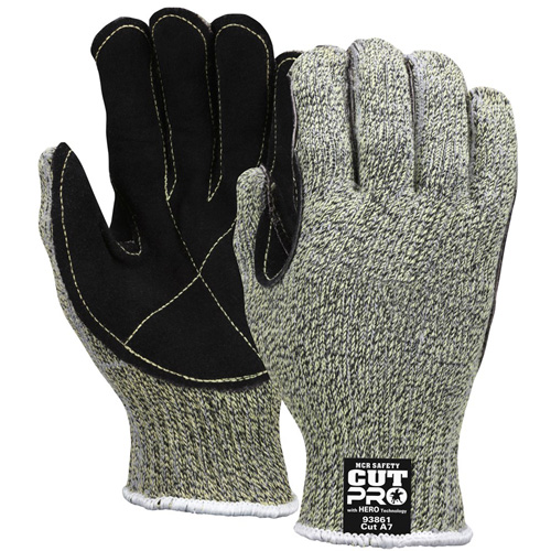 Gants r&eacute;sistants aux coupures Hero, Taille Petit/7, Calibre 7, Enveloppe en PEHD/Kevlar/Acier inoxydable, ANSI/ISEA 105 niveau 4 Chandler Sales