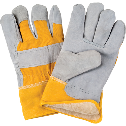 Gants d'ajusteur doubl&eacute;s pour l'hiver de premi&egrave;re qualit&eacute;, T-Grand, Paume en Cuir de vache refendu, Doublure en Boa Chandler Sales