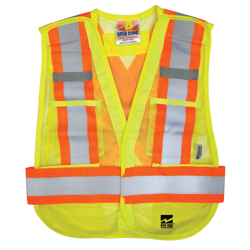 Open Road&reg; Tear Away Vest , High Visibility Lime-Yellow, Polyester Chandler Sales