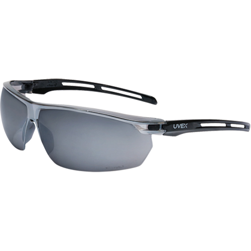 Lunettes de s&eacute;curit&eacute; &eacute;tanches Uvex Tirade, Lentille Argent/Miroir, Antibu&eacute;e, ANSI Z87+/R&eacute;pond ou surpasse la norme CSA Z94.3 Chandler Sales