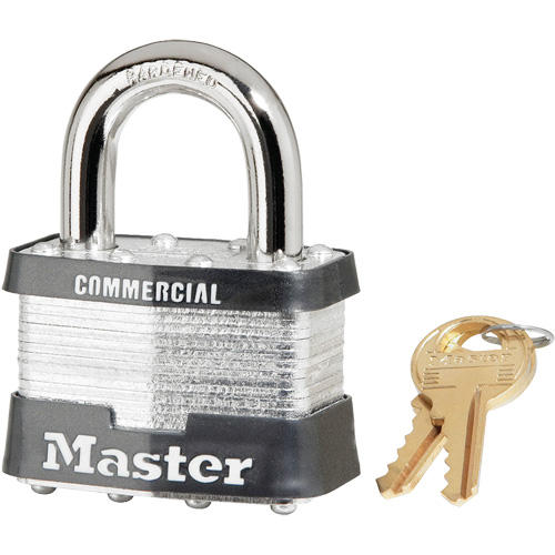 Cadenas lamin&eacute;, Argent, Cl&eacute;s identiques, Acier lamin&eacute;, Largeur de 2" Chandler Sales