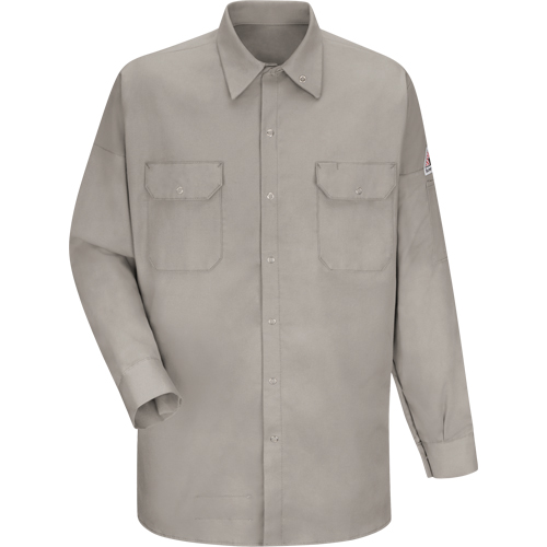 Flame Resistant Welding Shirt, Medium, Grey Chandler Sales