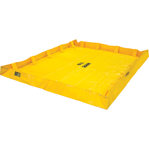 Berme de confinement Lite QuickBerm , Capacit&eacute; 318 gal. US, 8' la x 8' lo x 8" h, Support &agrave; encliqueter Chandler Sales