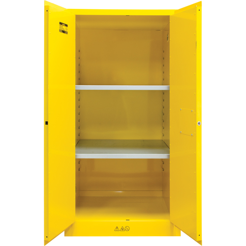 Armoire pour produits inflammables, 60 gal., 2 Porte(s), 34" La x 65" h x 34" p Chandler Sales