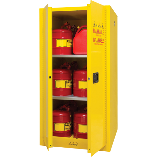 Armoire pour produits inflammables, 60 gal., 2 Porte(s), 34" La x 65" h x 34" p Chandler Sales