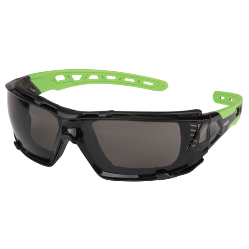 Lunettes de s&eacute;curit&eacute; s&eacute;rie Z2500 avec joint en mousse, Lentille Grise/fum&eacute;e, Anti-&eacute;gratignures, ANSI Z87+/R&eacute;pond ou surpasse la norme CSA Z94.3 Chandler Sales