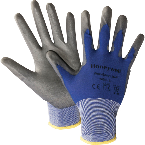 North&reg; Workeasy&reg; WE50 Lite Gloves, 9/Large, Polyurethane Coating, 18 Gauge, Nylon Shell Chandler Sales