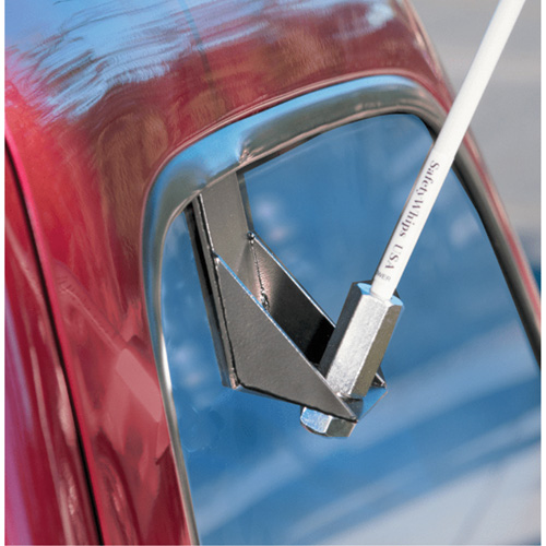 Tiges de s&eacute;curit&eacute; pour travaux l&eacute;gers Safety Whip, Fixation Fen&ecirc;tre, Hauteur 5', Orange Chandler Sales