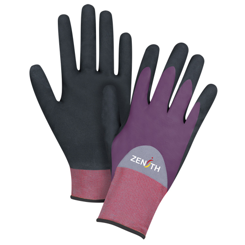 ZX-2 Premium Coated Gloves, 10/X-Large, Nitrile/Foam Nitrile Coating, 18 Gauge, Nylon Shell Chandler Sales