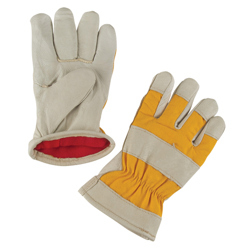 Premium Winter-Lined Work Gloves, Medium, Grain Pigskin Palm, Foam Fleece Inner Lining Chandler Sales