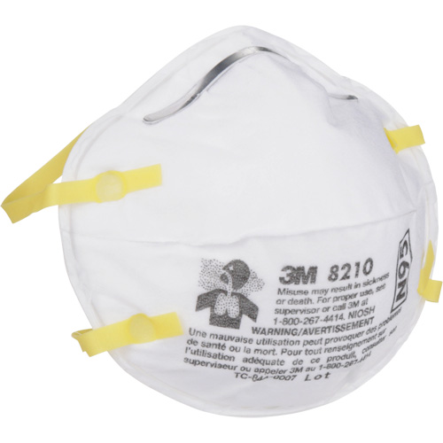 Respirateurs contre les particules 8210, N95, Certifi&eacute; NIOSH Chandler Sales