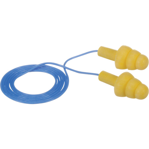 E-A-R Ultrafit Premolded Earplugs, Corded, Bulk - Polybag, 25 dB NRR, One-Size Chandler Sales