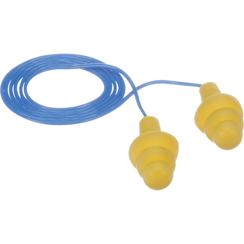 E-A-R Ultrafit Premolded Earplugs, Corded, Bulk - Polybag, 25 dB NRR, One-Size Chandler Sales