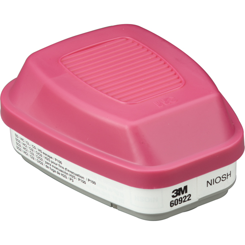 6000 Series Respirator Cartridges, Gas/Vapour Cartridge, Acid Gas/P100 Chandler Sales