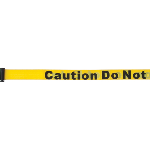 Tape Cassettes for Build-Your-Own Crowd Control Barriers, Caution Do Not Enter, 7', Yellow Tape Chandler Sales