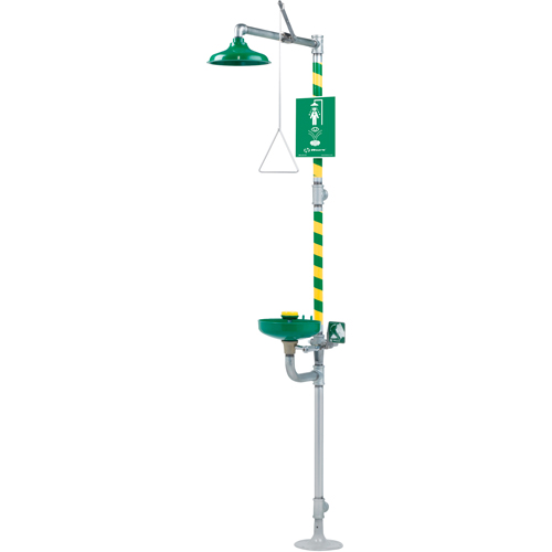 Combination Emergency Shower and Eye/Face Wash Stations, Pedestal Chandler Sales