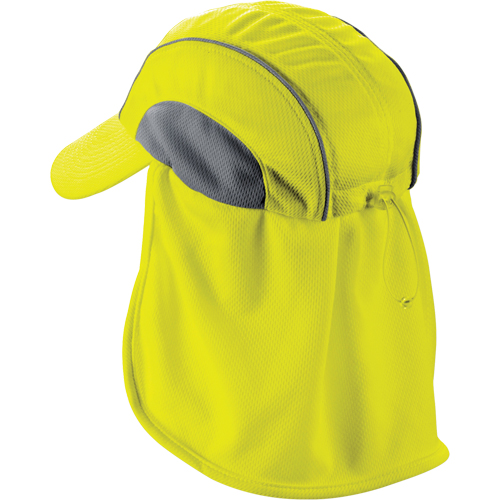 Chapeaux de refroidissement avec voiles pour le cou Chill-Its 6650, Lime haute visibilit&eacute; Chandler Sales