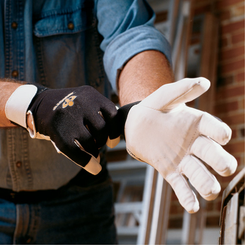 Gants antivibrations Air Glove, Taille Moyen, Paume Cuir perl&eacute; Chandler Sales
