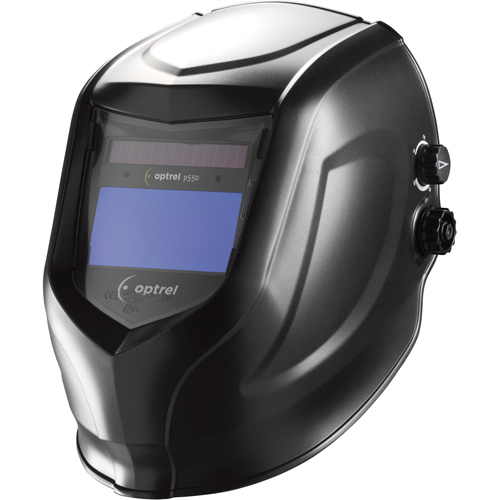 p550 Welding Helmets, 3.94" L x 1.97" W View Area, 9 - 13 Shade Range, Black Chandler Sales