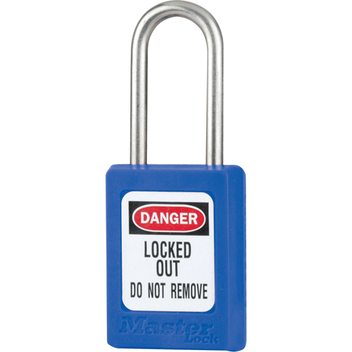 S31 Zenex Safety Padlock, Blue, Keyed Different, Thermoplastic, 1-3/8" Width Chandler Sales