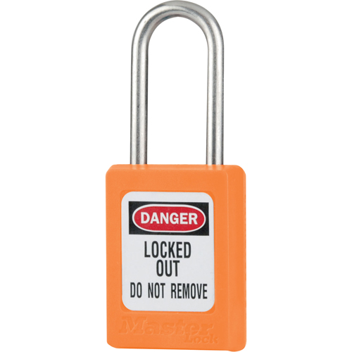Cadenas de s&eacute;curit&eacute; S31 Zenex, Orange, Cl&eacute;s diff&eacute;rentes, Thermoplastique, Largeur de 1-3/8" Chandler Sales