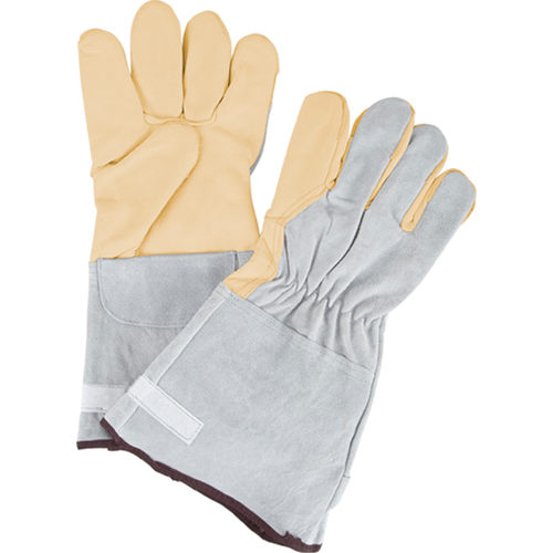 Gants de travail &agrave; ajustement d'usage standard, Grand, Paume en Cuir fleur de vache Chandler Sales