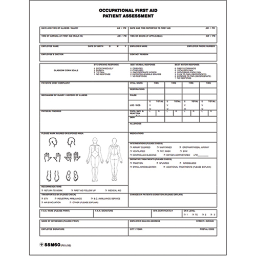Diagramme d'&eacute;valuation du patient Chandler Sales