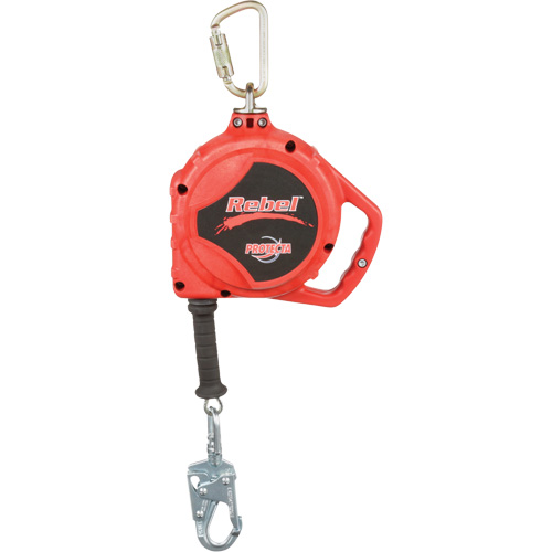 Rebel Self Retracting Lifeline, 33', Galvanized Steel, Swivel Chandler Sales