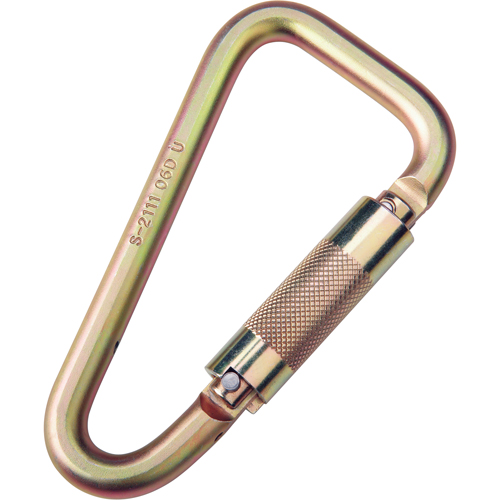 Saflok Carabiners, Steel, 3600 lbs Capacity Chandler Sales