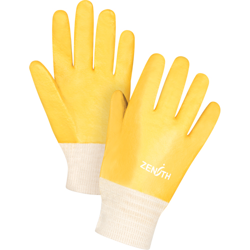 Gants &agrave; fini rugueux et r&eacute;sistants aux produits chimiques, Taille 9, 10" lo, PVC, Doublure en Interlock, 47-mil Chandler Sales