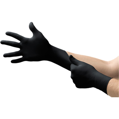 MidKnight&reg; Exam Gloves, X-Large, Nitrile, 4.7-mil, Powder-Free, Black, Class 2 Chandler Sales