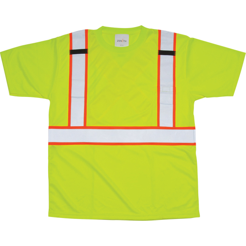 T-shirt conforme &agrave; la CSA, Polyester, Moyen, Jaune lime haute visibilit&eacute; Chandler Sales