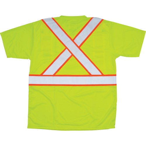 T-shirt conforme &agrave; la CSA, Polyester, Moyen, Jaune lime haute visibilit&eacute; Chandler Sales