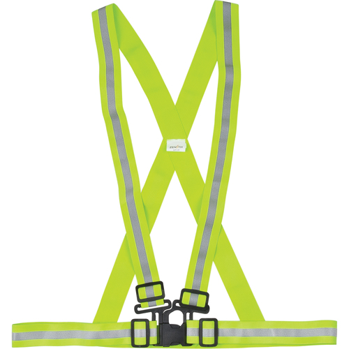 Standard-Duty Safety Harness, High Visibility Lime-Yellow, Silver Reflective Colour, Medium Chandler Sales