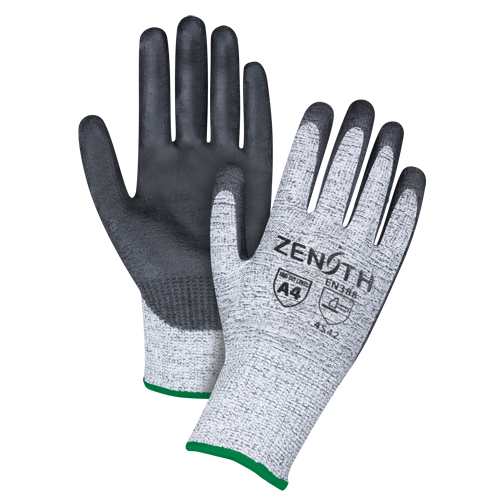 Gants &eacute;lastiques sans coutures r&eacute;sistants &agrave; la coupe, Taille Moyen/8, Calibre 13, Rev&ecirc;tement Polyur&eacute;thane, Enveloppe en PEHP, ANSI/ISEA 105 niveau 4/EN 388 niveau 5 Chandler Sales