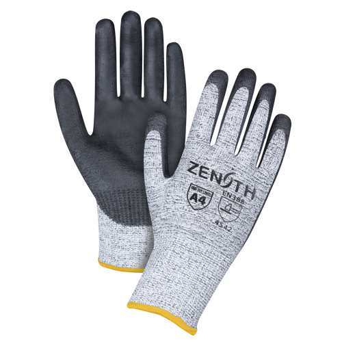 Gants &eacute;lastiques sans coutures r&eacute;sistants &agrave; la coupe, Taille 2T-Grand/11, Calibre 13, Rev&ecirc;tement Polyur&eacute;thane, Enveloppe en PEHP, ANSI/ISEA 105 niveau 4/EN 388 niveau 5 Chandler Sales