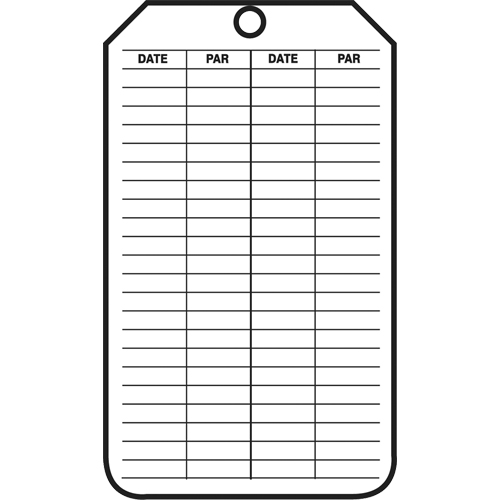 &eacute;tiquettes de s&eacute;curit&eacute; d'inspection et de contr&ocirc;le de l'&eacute;tat de l'&eacute;quipement, Papier cartonn&eacute;, 3-1/8" la x 5-7/8" h, Français Chandler Sales