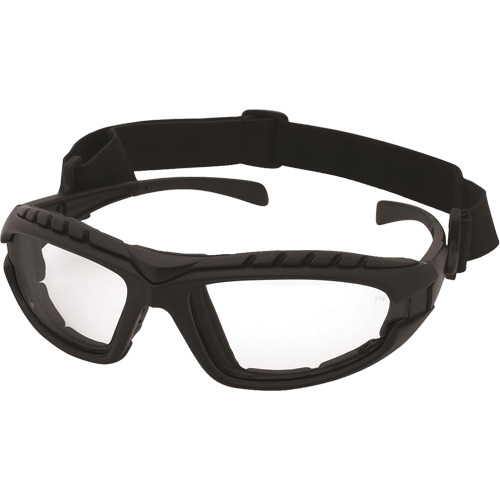 Dustdevil Black Frame Safety Glasses, Clear Lens, Anti-Fog/Anti-Scratch, ANSI Z87+/Meets/Exceeds CSA Z94.3 Chandler Sales