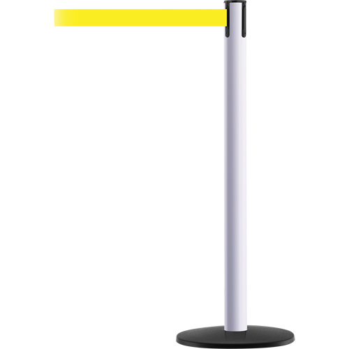 Advance TensaBarrier&reg; Barrier Post, Steel, 36" H, Yellow Tape, 7.5' Tape Length Chandler Sales