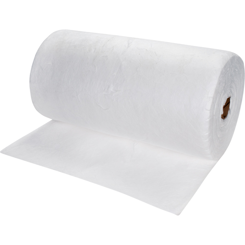 Premium Meltblown Sorbent Rolls, Heavyweight, 150' L x 30" W, 50 gal. Absorbancy Chandler Sales